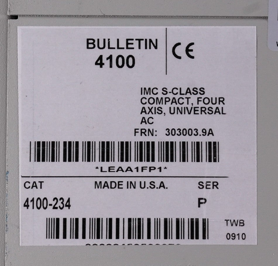 Allen Bradley 4100-234 /P IMC S-Class Compact 4 Axis Motion Controller
