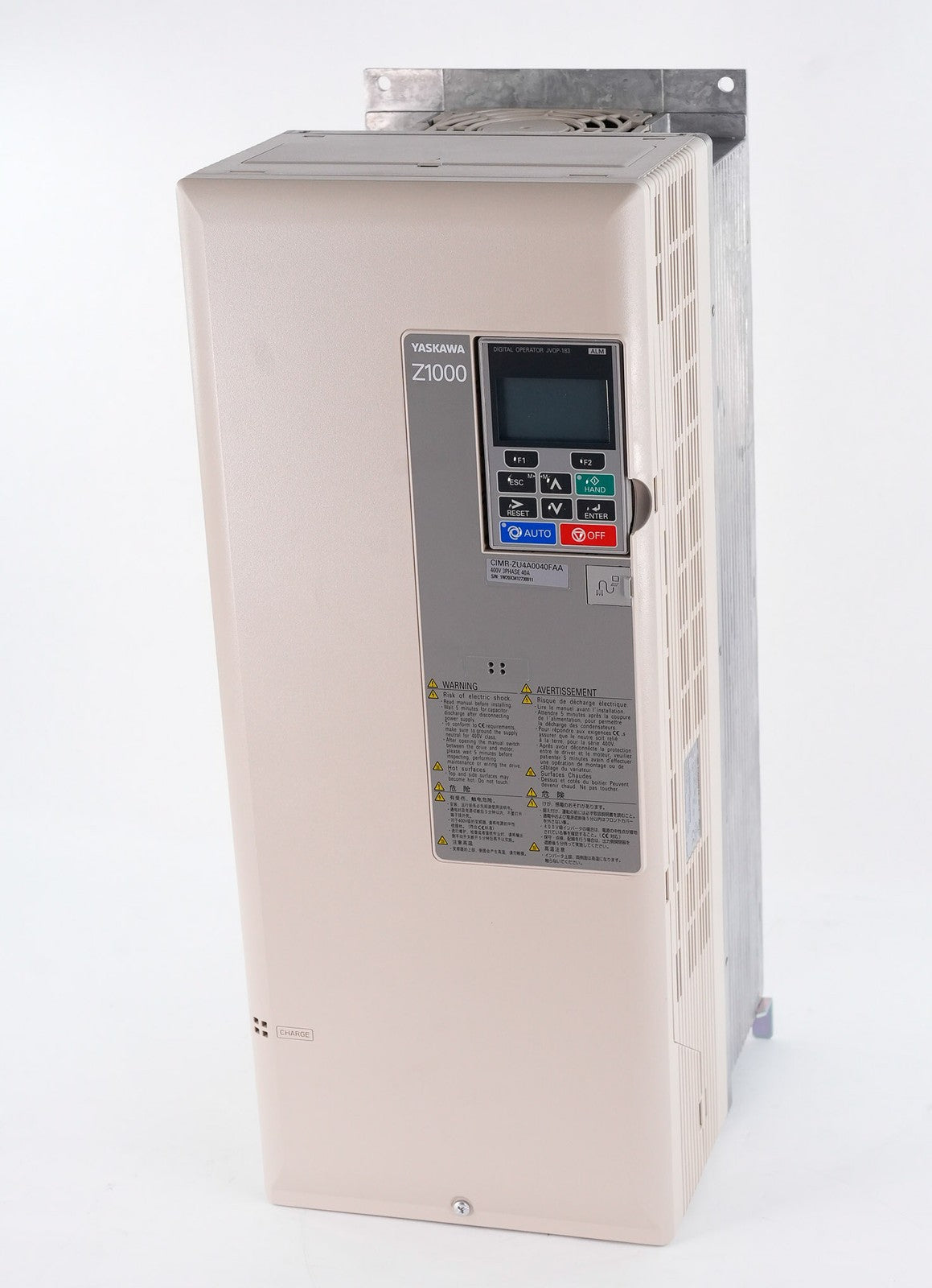 YASKAWA CIMR-ZU4A0040FAA Rev B Z1000 AC Drive 480V 40A - Open Box