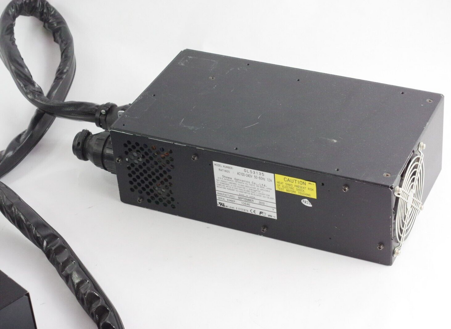 Showa Optronics Argon Laser GLS3135 Power Supply & Laser Head GLG3135 Tested Kit