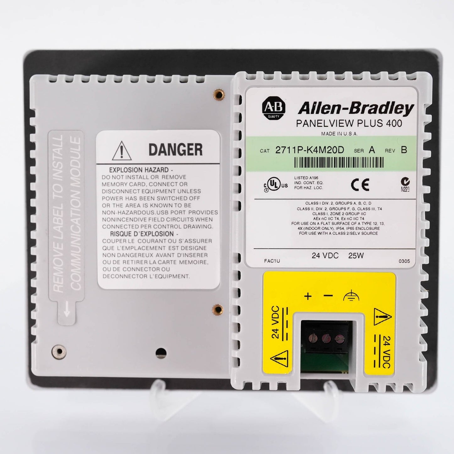 Allen Bradley 2711P-K4M20D Ser A PanelView Plus 400 Keypad Mono 18-32VDC