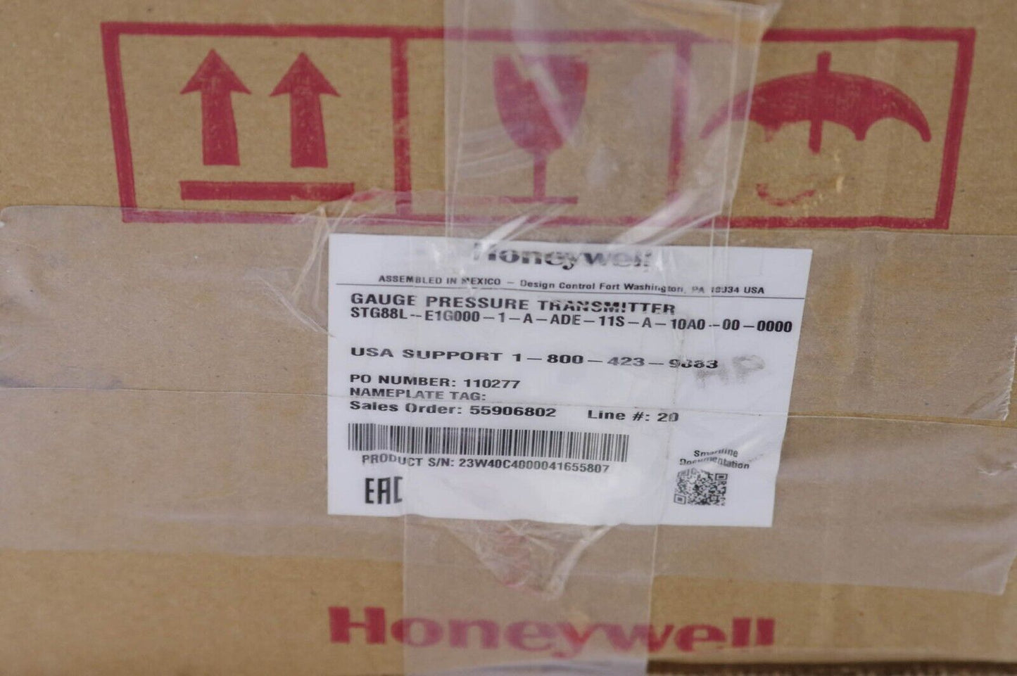 Honeywell ST800 STG88L-E1G000-1-A-ADE-11S-A-10A0-00-0000 Pressure Transmitter