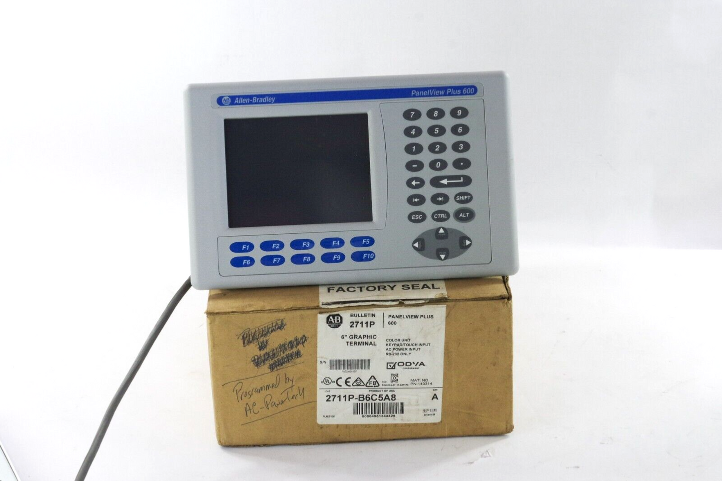 Allen Bradley 2711P-B6C5A8 Ser A Panelview Plus 600 - Open Box Surplus