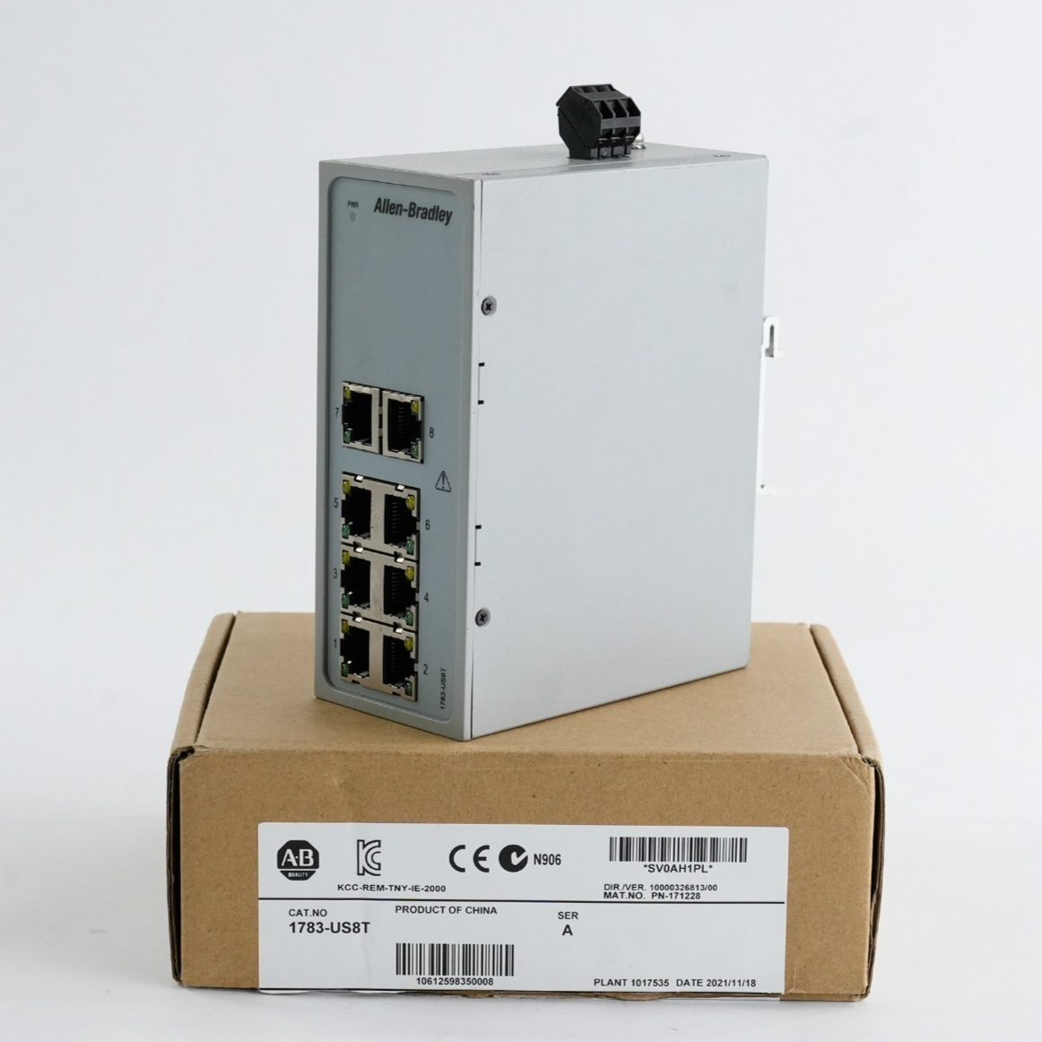 Allen Bradley 1783-US8T Ser A Stratix 2000 8-P Unmanaged Switch - Open Box