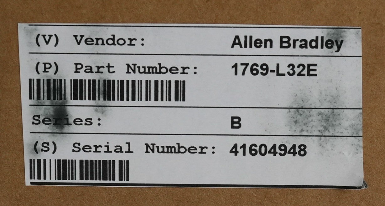Allen Bradley 1769-L32E /B CompactLogix 750KB Enet Controller - Not Original Box