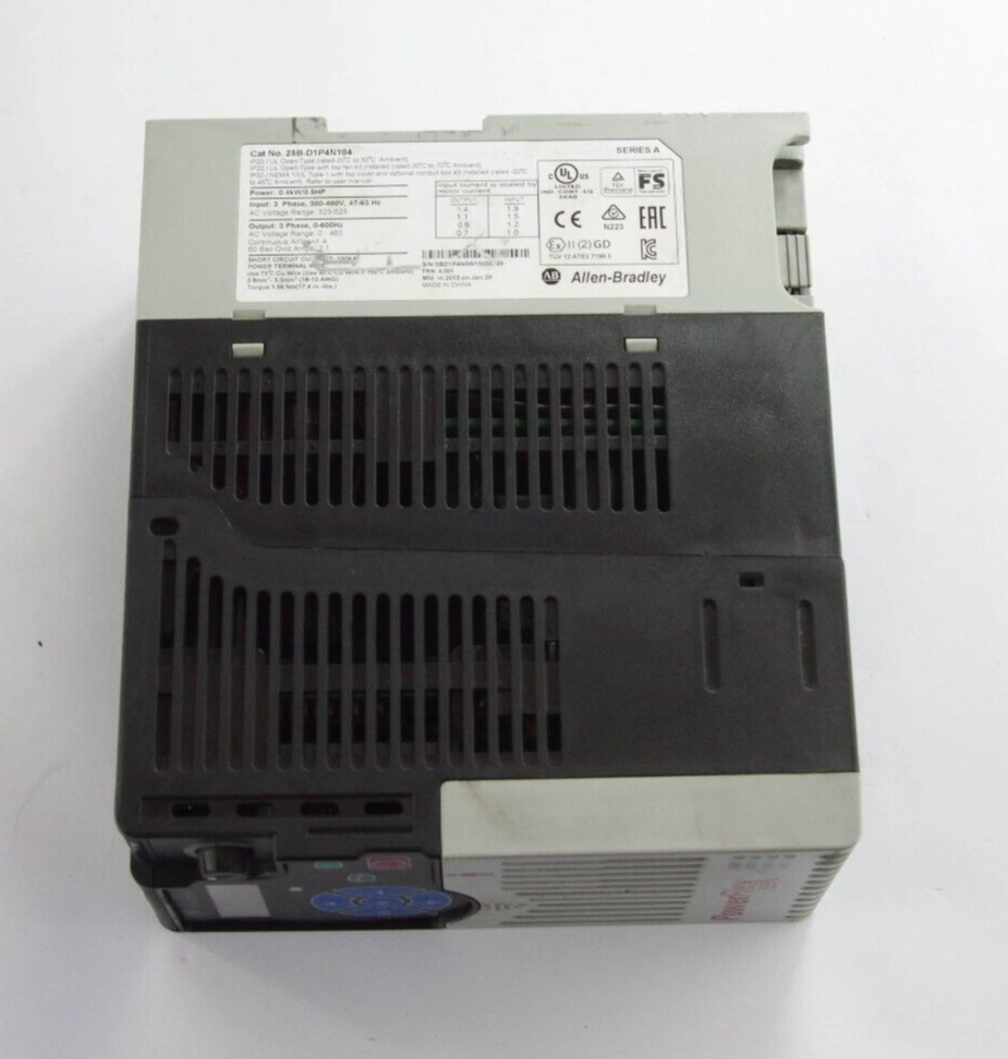 Allen Bradley 25B-D1P4N104 / 25BD1P4N104 Ser A PowerFlex 525 AC Drive 3-Phase