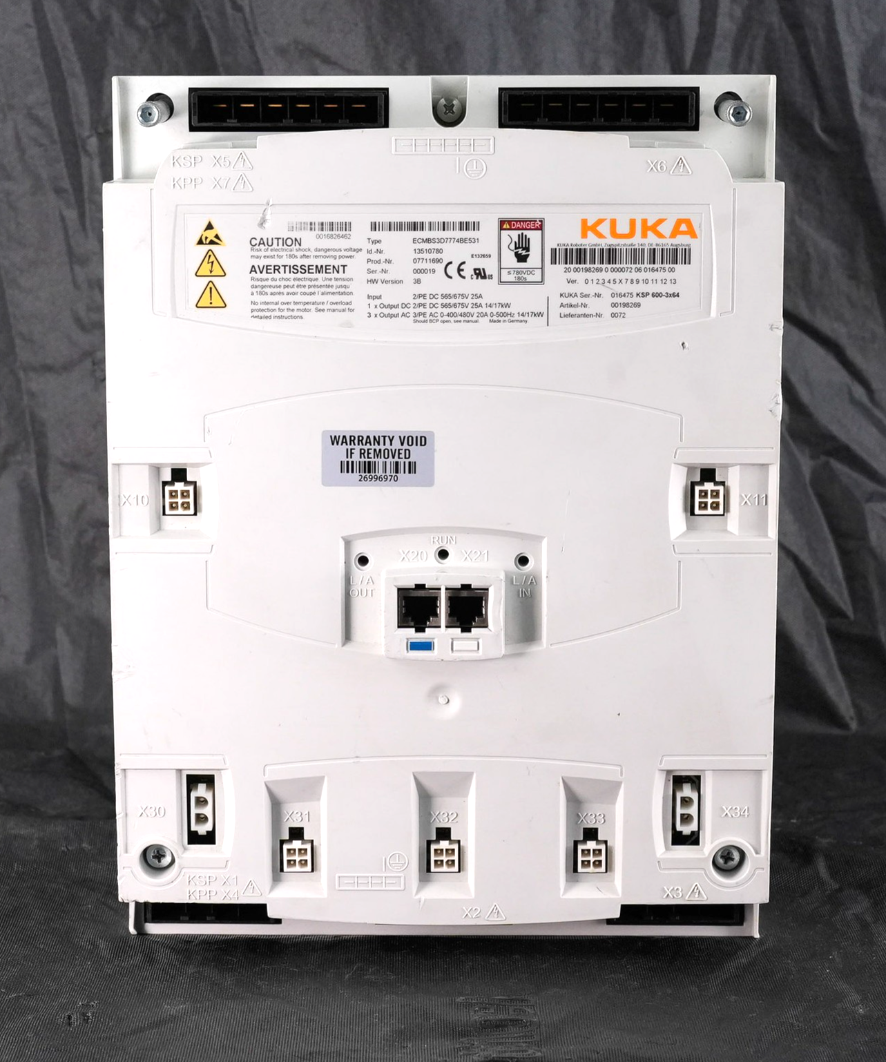 KUKA KSP 600-3x64 ECMBS3D7774BE531 Servo Drive Controller Module KSP600-3x64