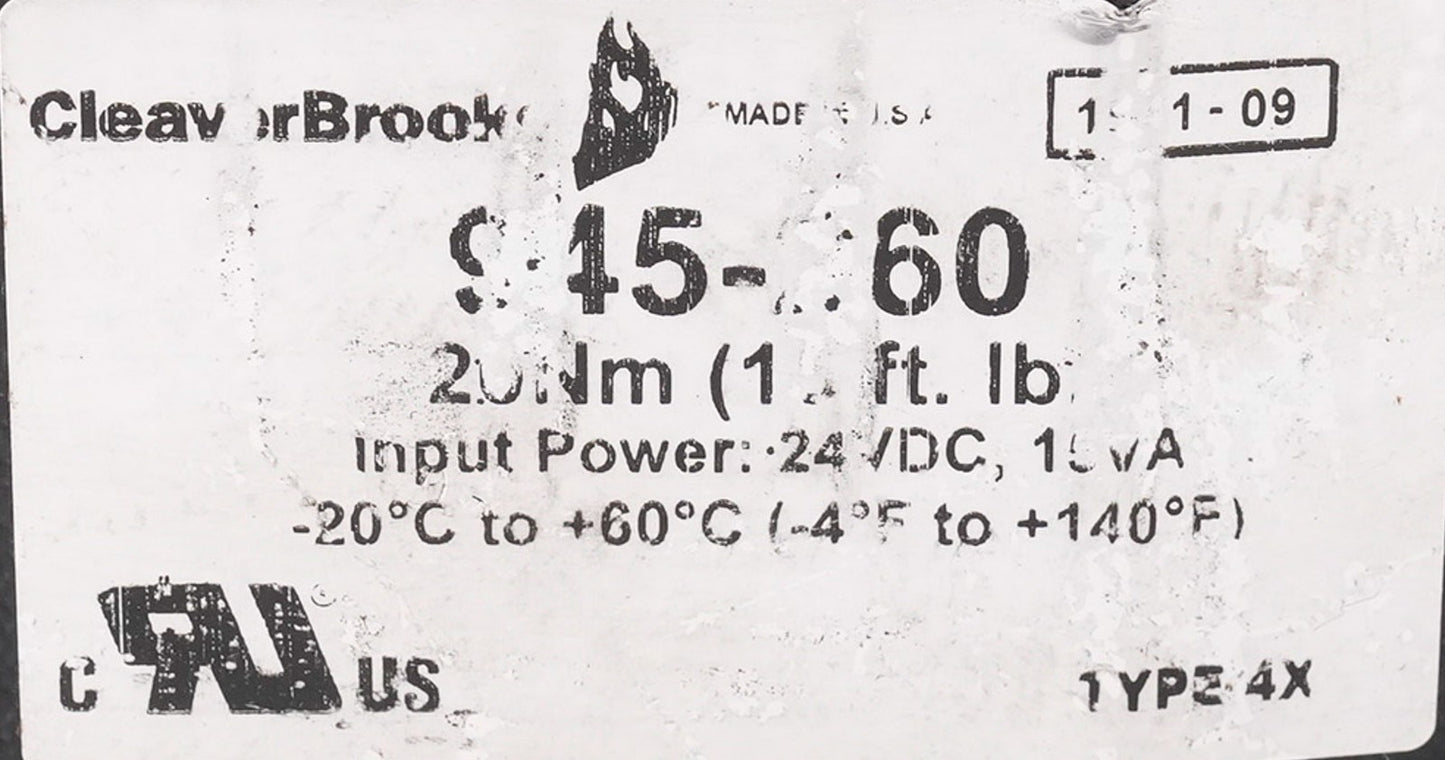 CleaverBrooks 945-260 Servo Actuator 945260 20Nm (15 ft. lb.) 945-00260-000
