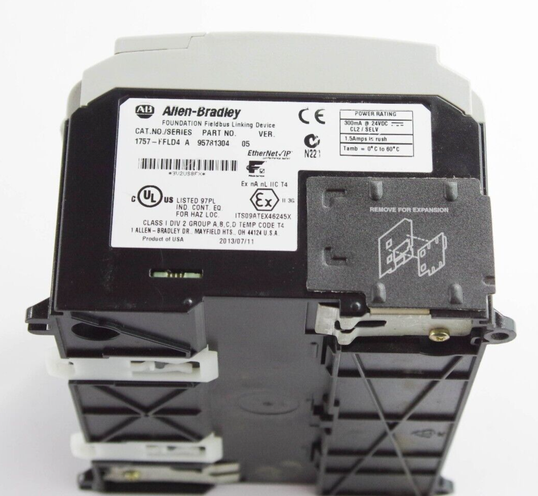 Allen Bradley 1757-FFLD4 / 1757FFLD4 Ser A Foundation Fieldbus Linking Device