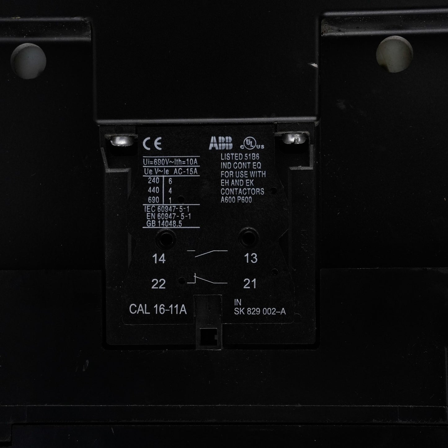 ABB Spectrum Drive Contactor EHDB520 / EHDB 520 600VDC SK 827 085 SK SK827085-AF