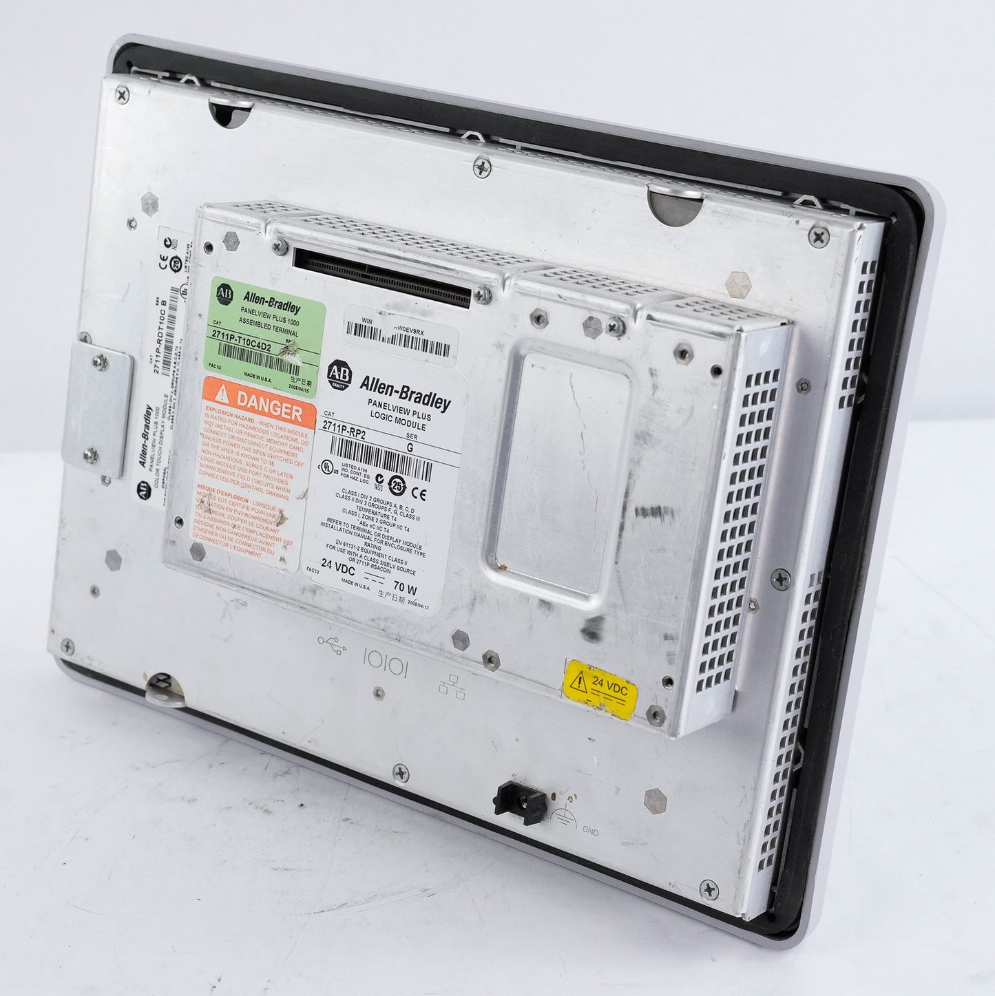 Allen Bradley 2711P-T10C4D2 PanelView Plus 1000 Display + RP2/G & RDT10C/B
