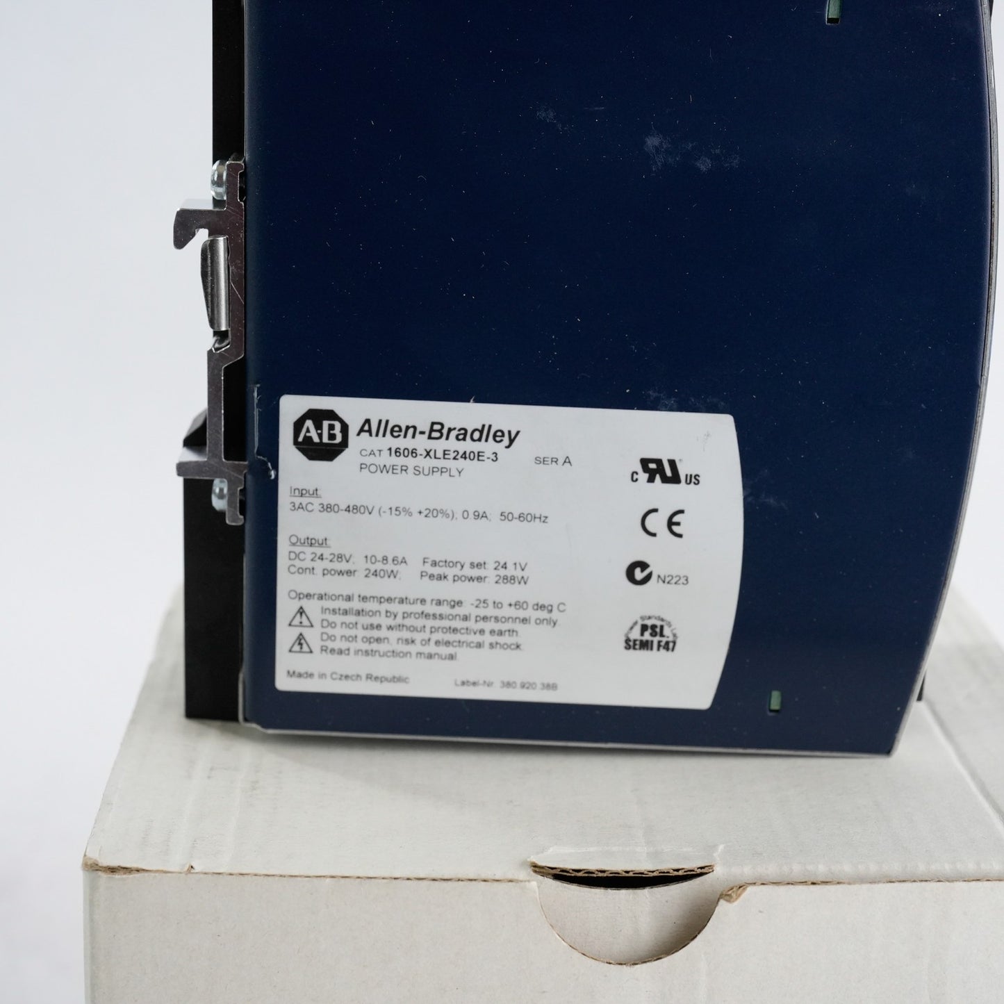 Allen Bradley 1606-XLE240E-3 Ser A Power Supply 3-Phase 24V 10A - Open Box