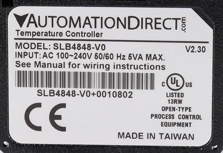 Shimaden SLB4848-V0 Digital Temperature Controller 100-240V AC SLB4848V0 48x48mm