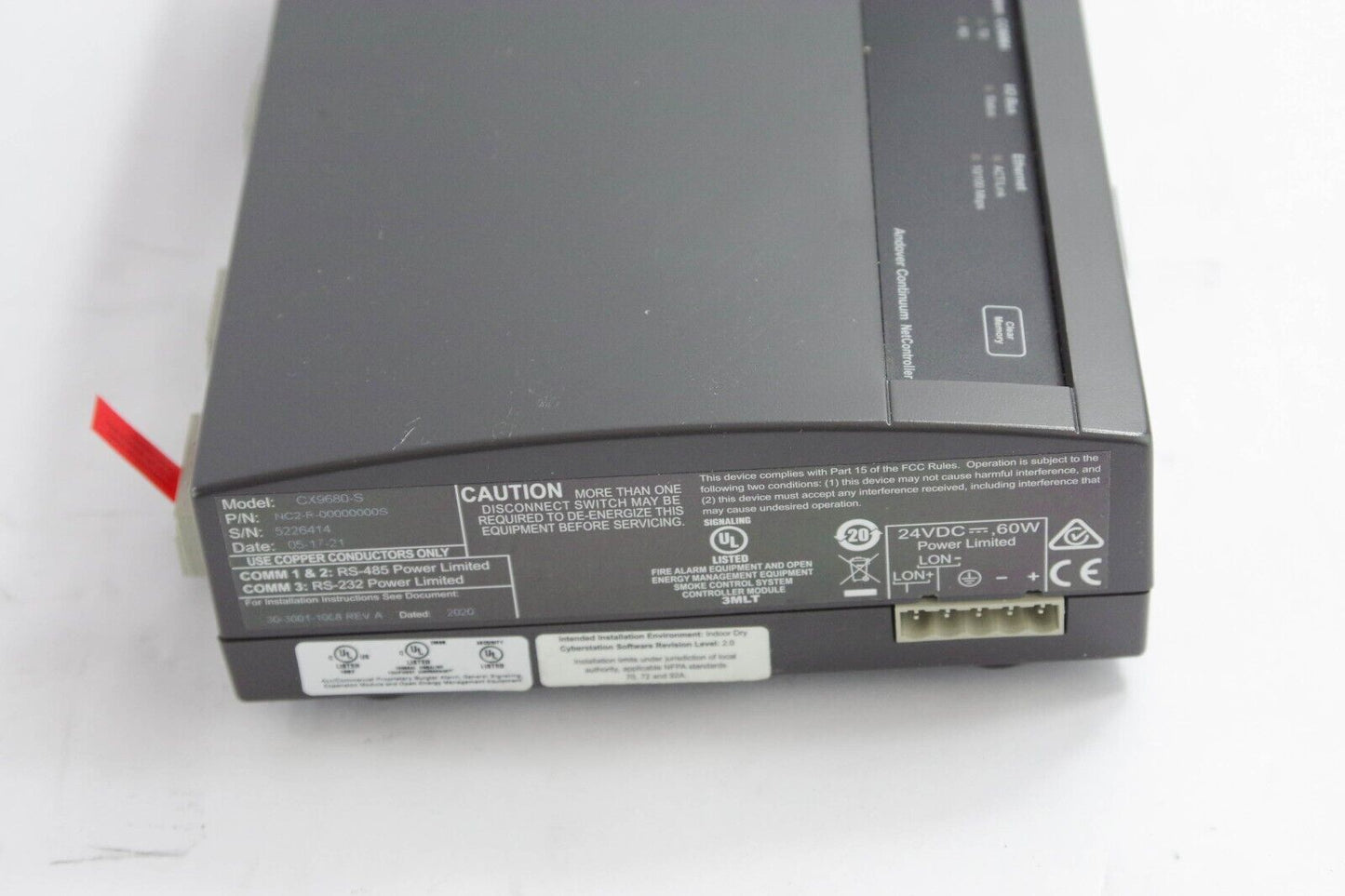 Schneider Electric Andover Continuum NetController II CX9680-S NC2-R-00000000S