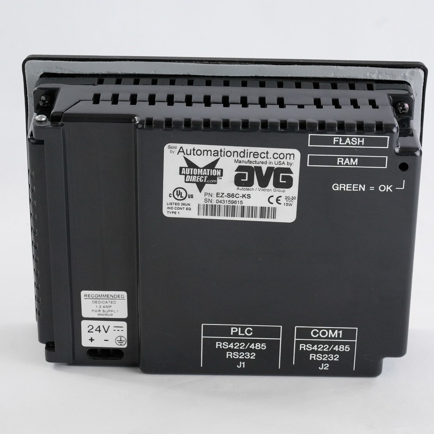 Automation Direct EZ-S6C-KS Panel Display Terminal EZS6CKS