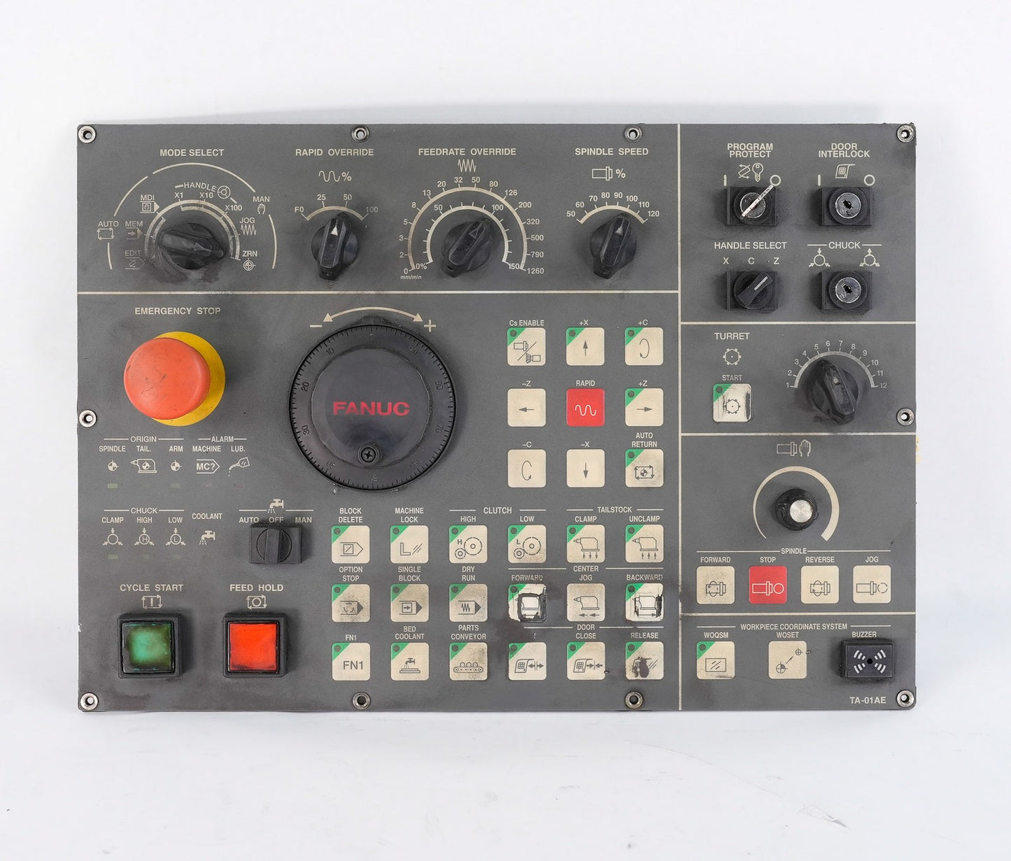 FANUC TA-01AE Manual Pulse Generator Control Panel + A860-0203-T001