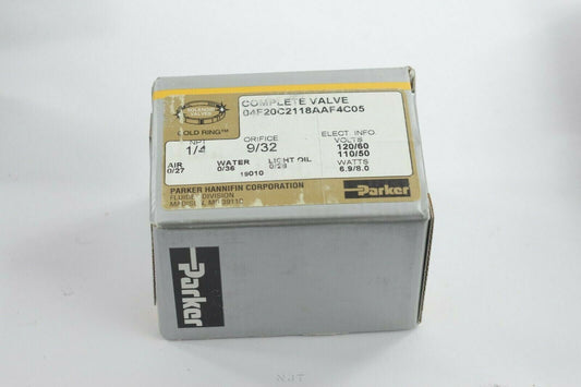 PARKER 04F20C2118AAF4C05S GOLD RING VALVE 1/4 NPT 9/32