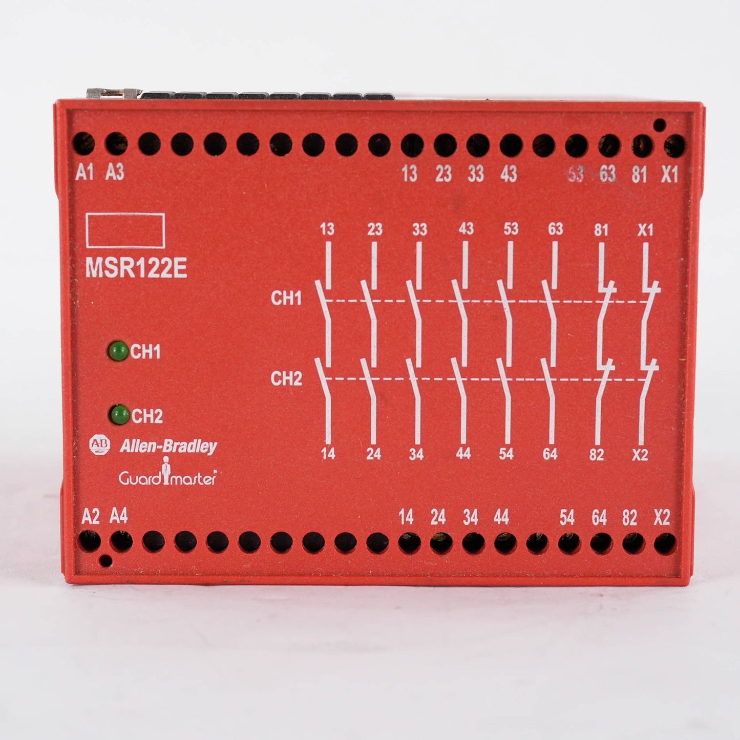 Allen Bradley 440R-E21357 Ser A MSR122E Guardmaster GSR SI Safety Relay 24V DC