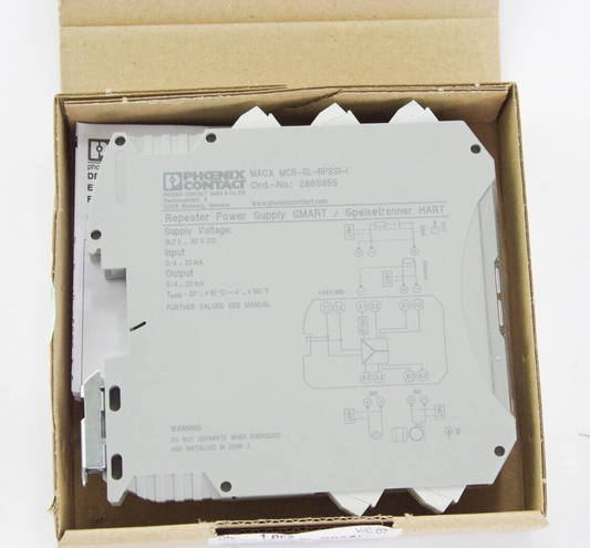 Phoenix Contact MACX MCR-SL-RPSSI-I / MCRSLRPSSII Repeater Power supply 2865955