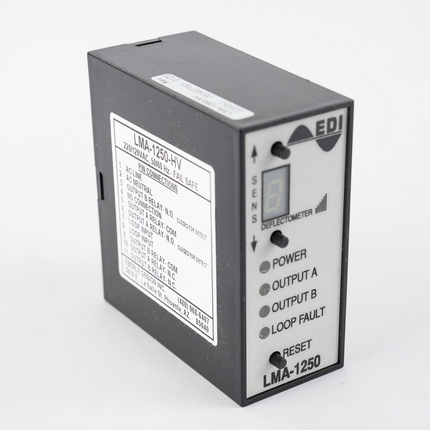 EDI LMA-1250-HV Loop Detector LMA1250HV 220/120VAC 50/60Hz Eberle Design