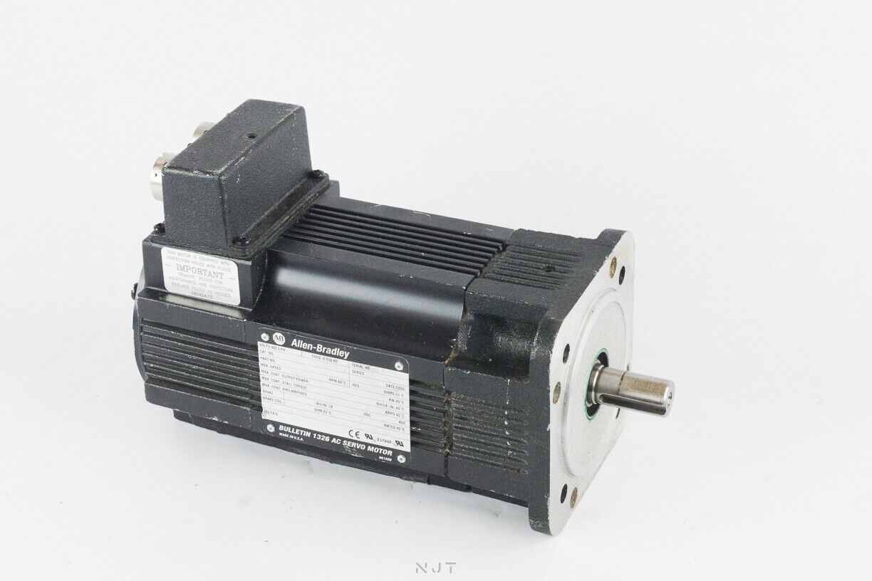 ALLEN BRADLEY 1326AB-B410G-M2L SERVO MOTOR 5000 RPM 2.44AMPS SERIES B 460V 3 PH