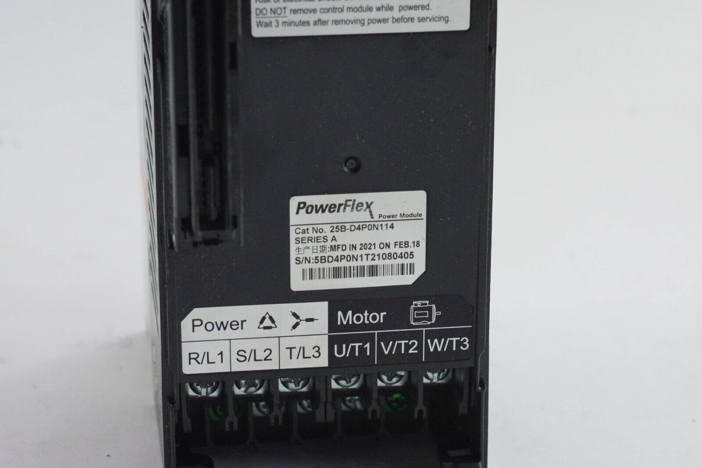 2021 Allen Bradley PowerFlex 25B-D4P0N114 Series A Phase 3 1.5kW/2.0HP Parts/Rep