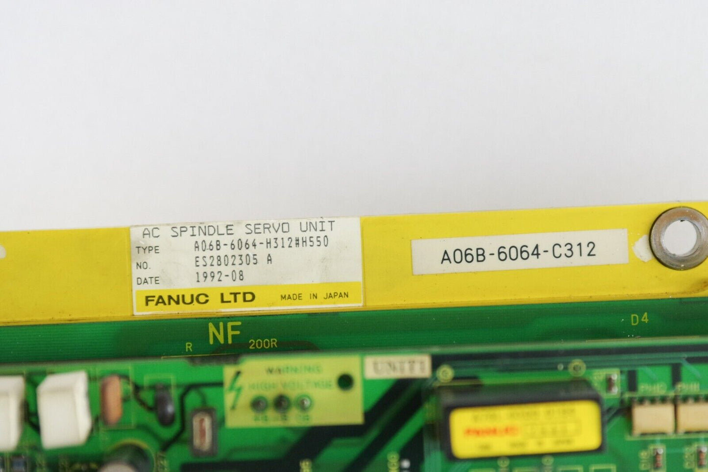 Fanuc A06B-6064-H312#H550 AC Spindle Servo Unit 1992 A20B-2000-0220/48R