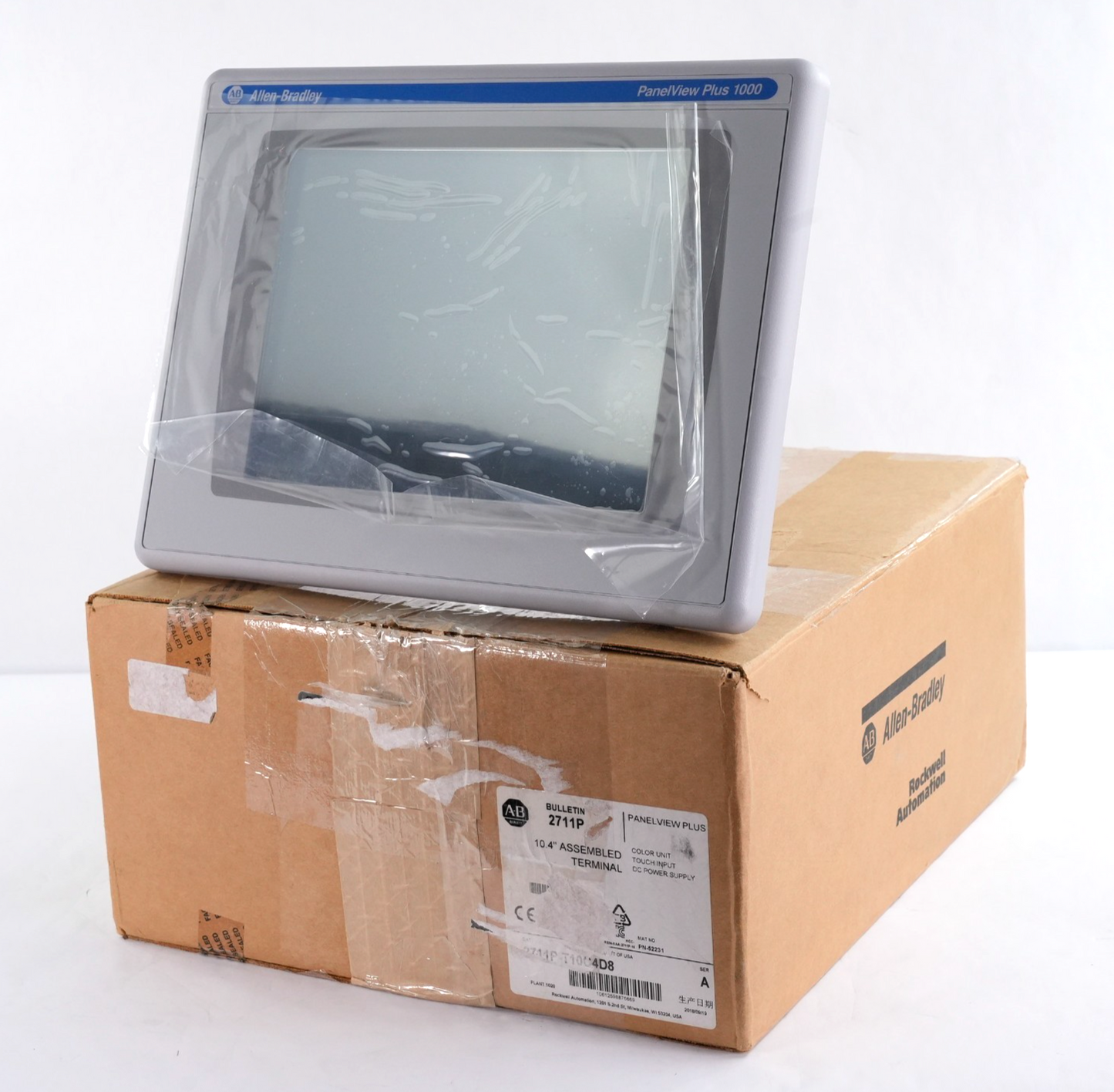 Allen Bradley 2711P-T10C4D8 /A PanelView Plus 1000 RP8D/B - Without Original Box