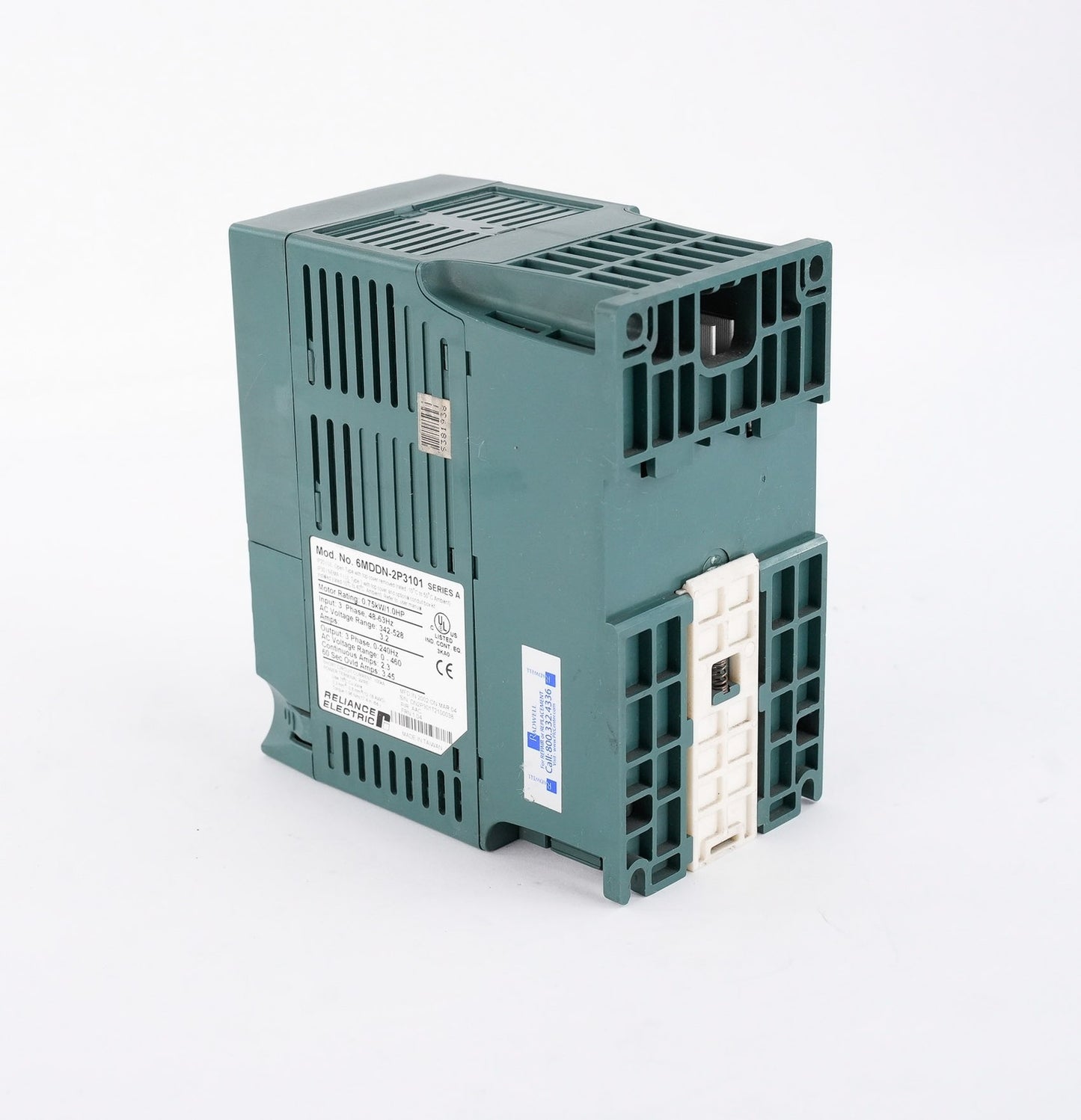 Reliance Electric 6MDDN-2P3101 Series A 1HP 0.75kW 3-Phase AC Drive 6MDDN2P3101