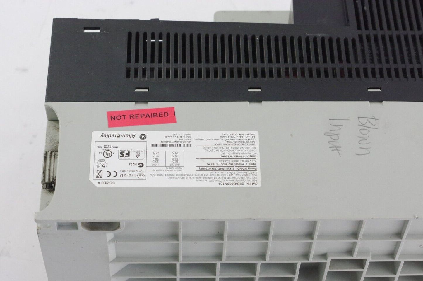 Allen Bradley 25B-D030N104 Powerflex 525 15HP AC Drive - For Parts