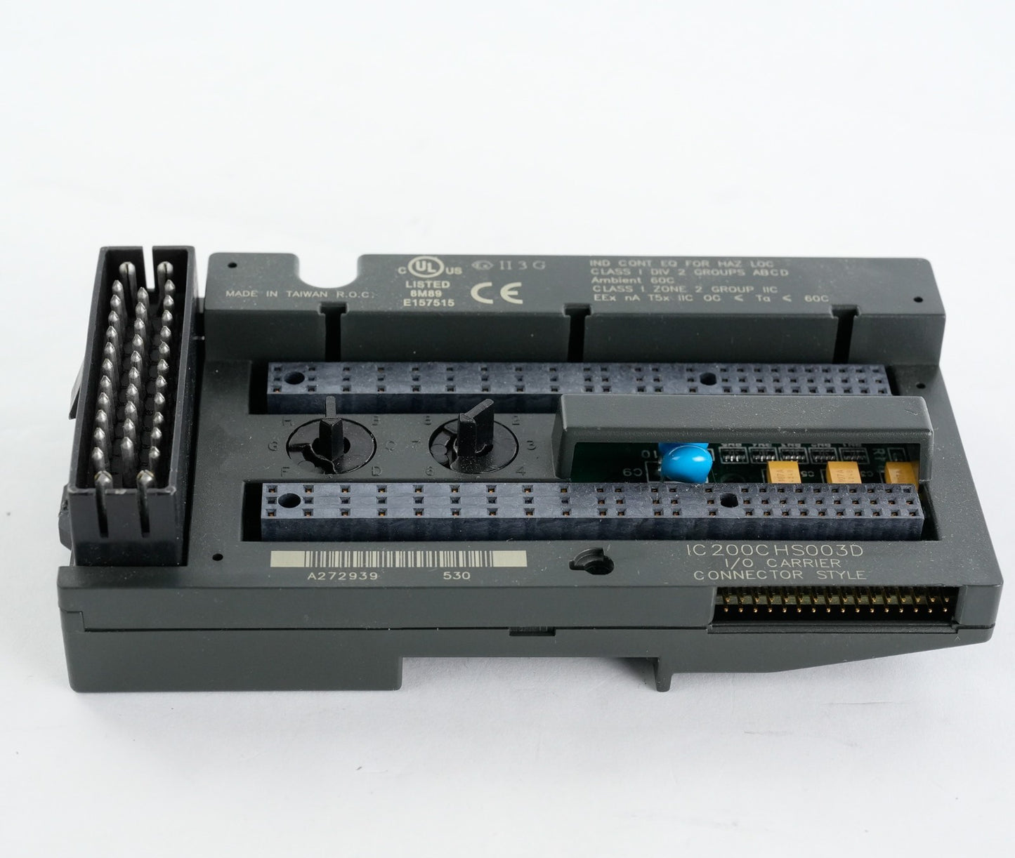 GE Fanuc IC200CHS003 / IC200CHS003D I/O Carrier Connector Style