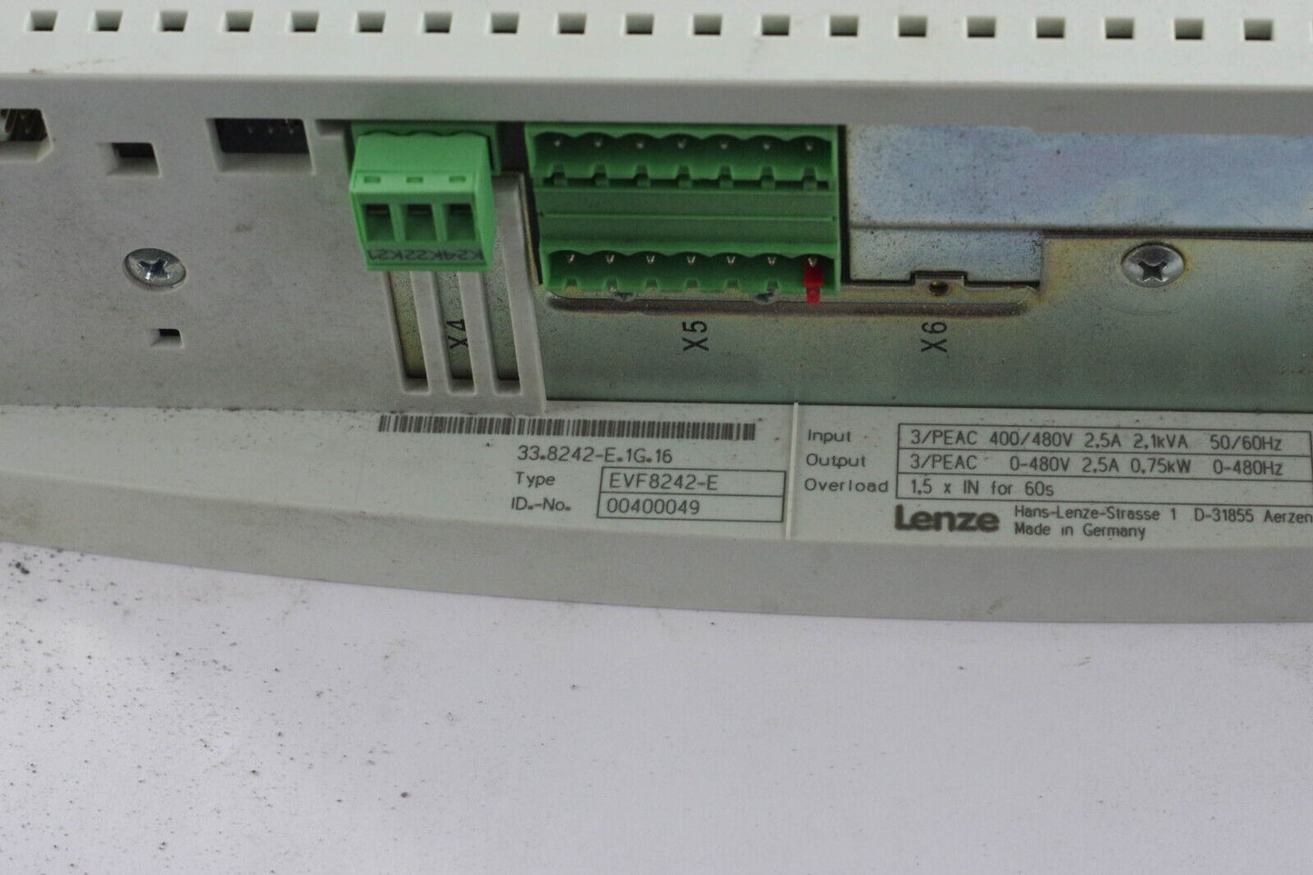 Lenze EVF8242-E Drive 3HP FREQUENCY INVERTER - Parts / Repair