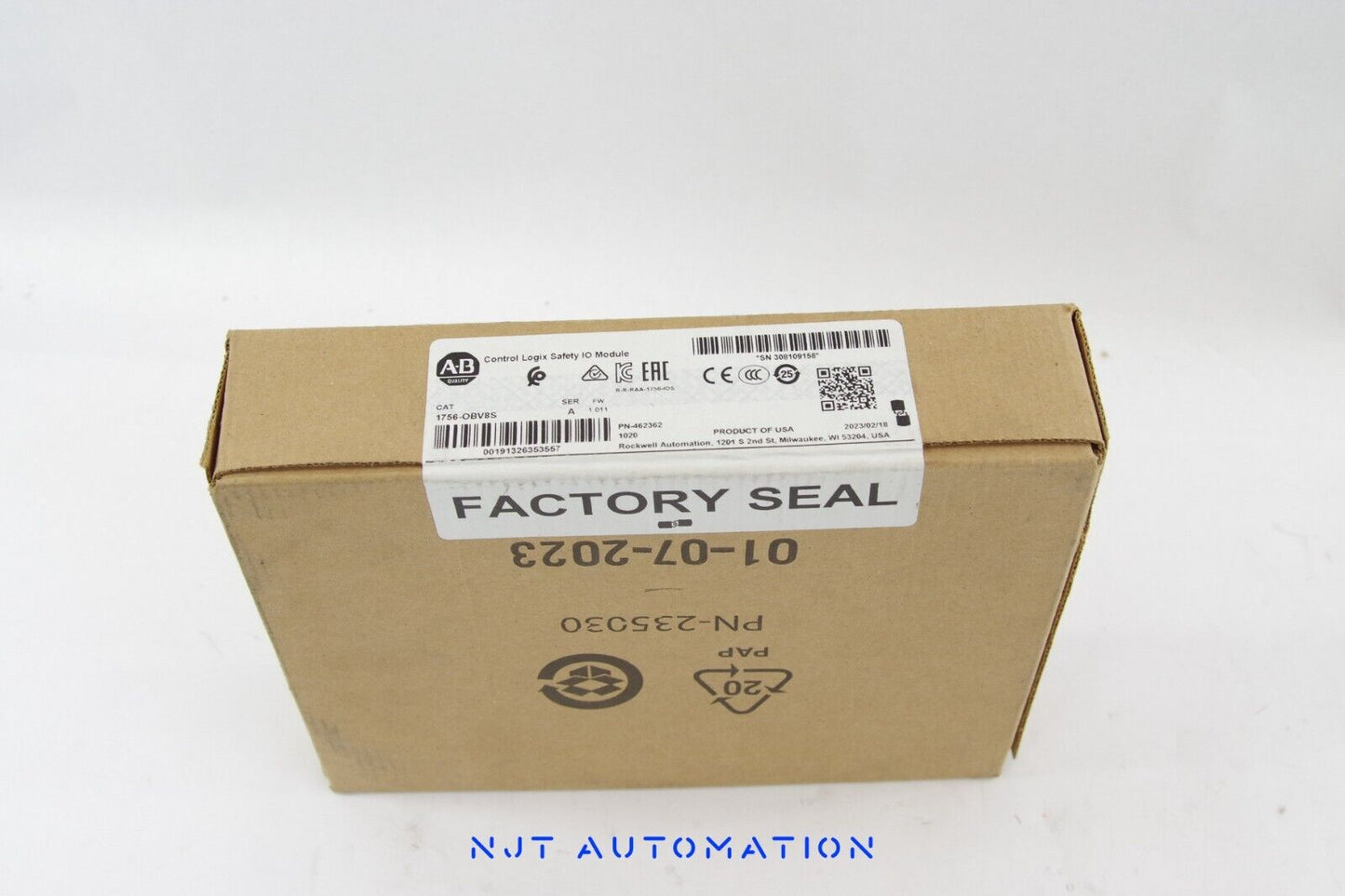 2023 Allen Bradley 1756-OBV8S /A ControlLogix 8Ch Safety Output - Sealed Surplus