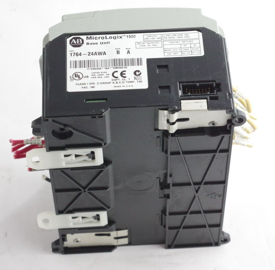 Allen Bradley 1764-24AWA Ser B Rev A MicroLogix 1500 Base Unit