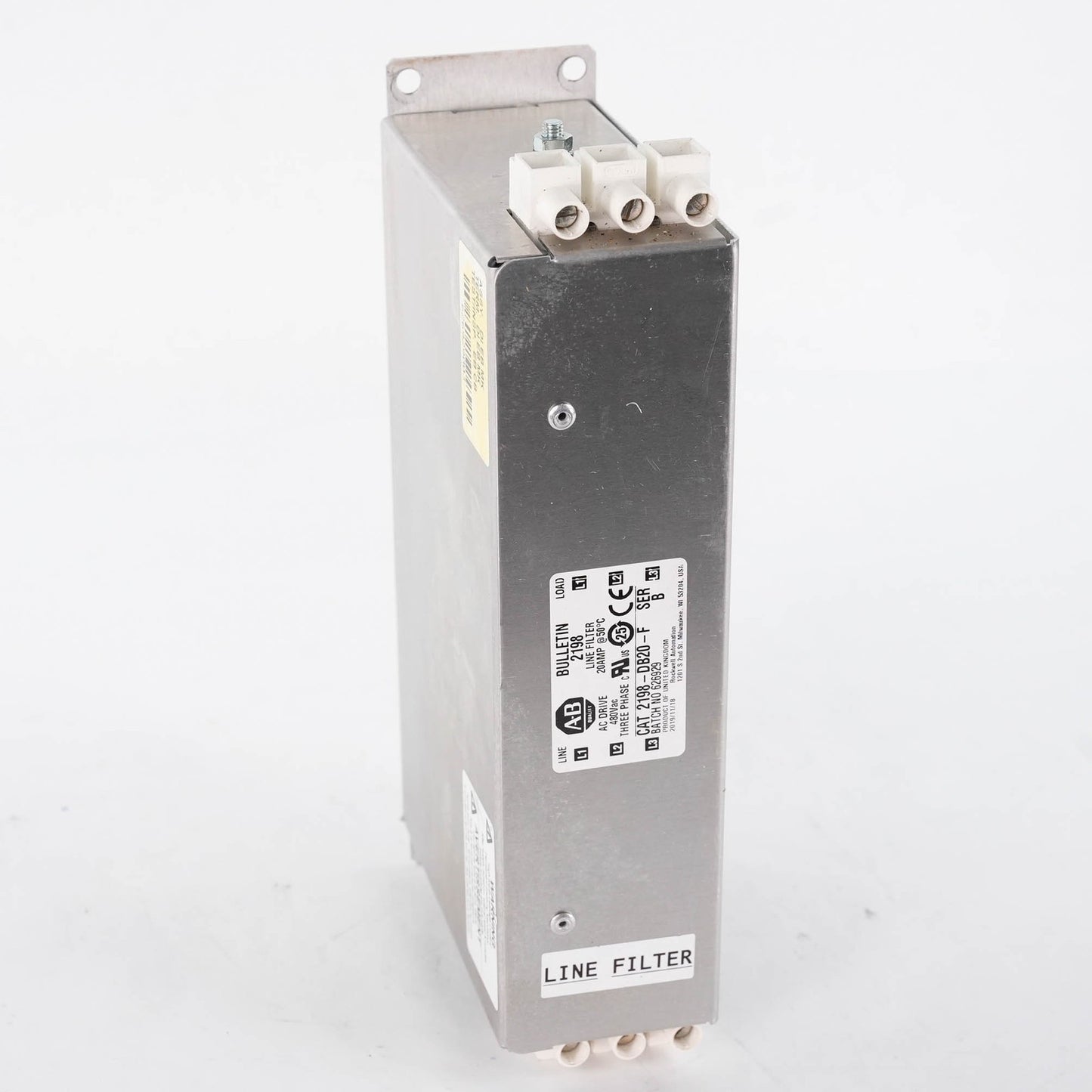 Allen Bradley 2198-DB20-F Ser B Kinetix 5500 AC Line Filter 3-Phase 20A 528VAC