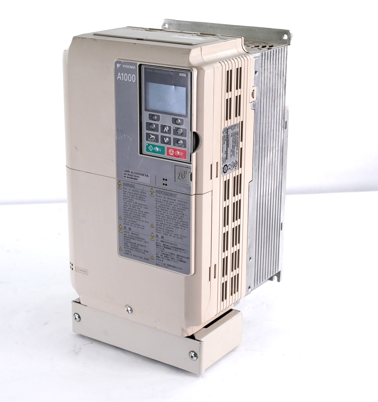 Yaskawa CIMR-AU2A0056FAA Rev A A1000 AC Drive CIMRAU2A0056FAA