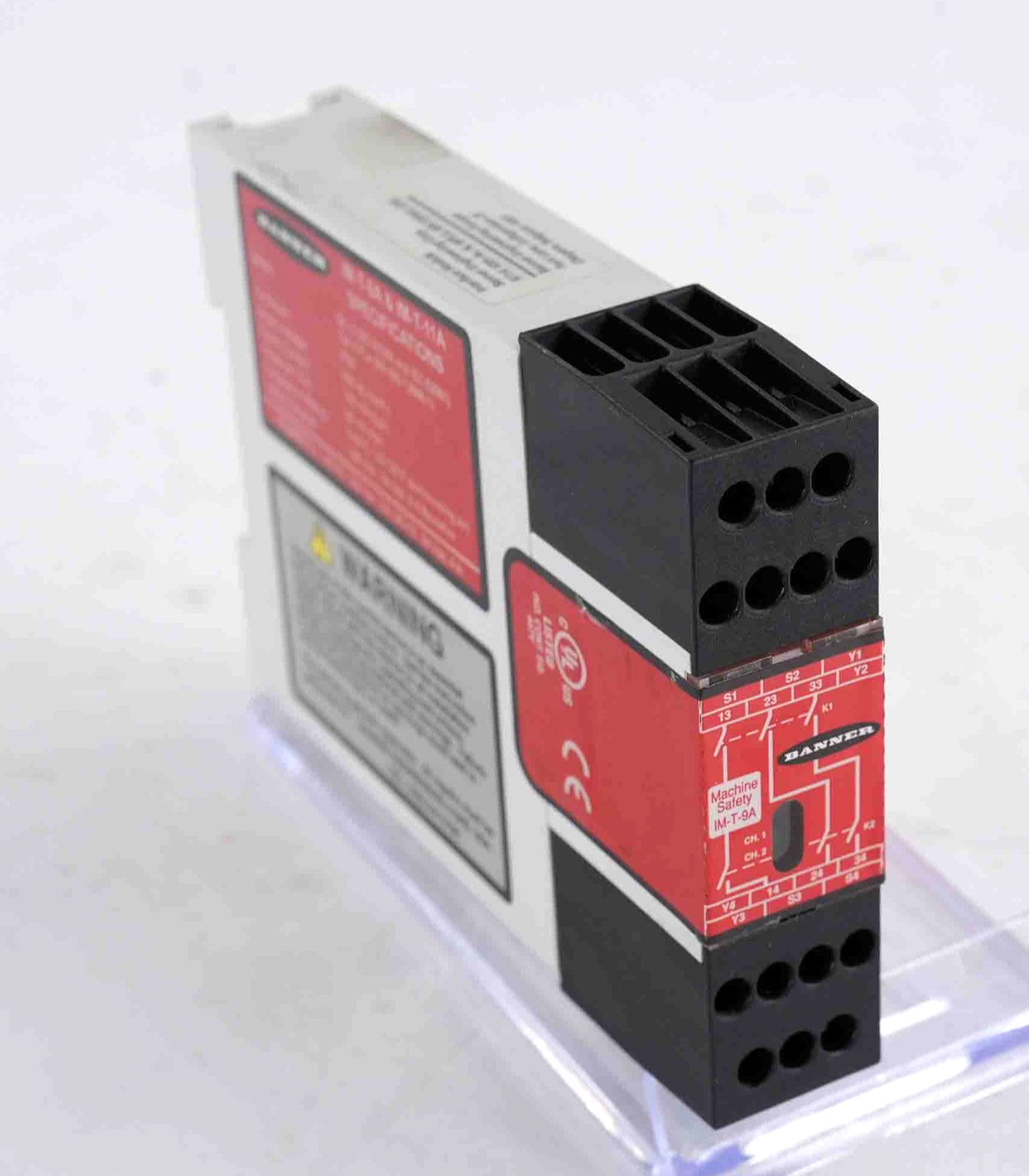 Banner IM-T-9A IM-T-11A Interface Safety Relay Module 24VDC 6A 100mA 20ms
