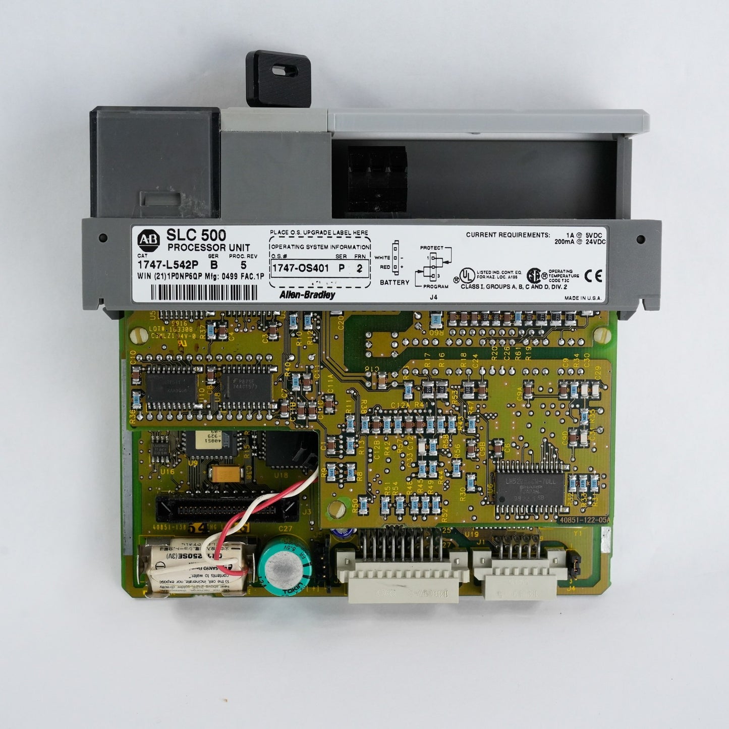 Allen Bradley 1747-L542P /B SLC 500 CPU Processor Unit w/ 1747-OS401 /P