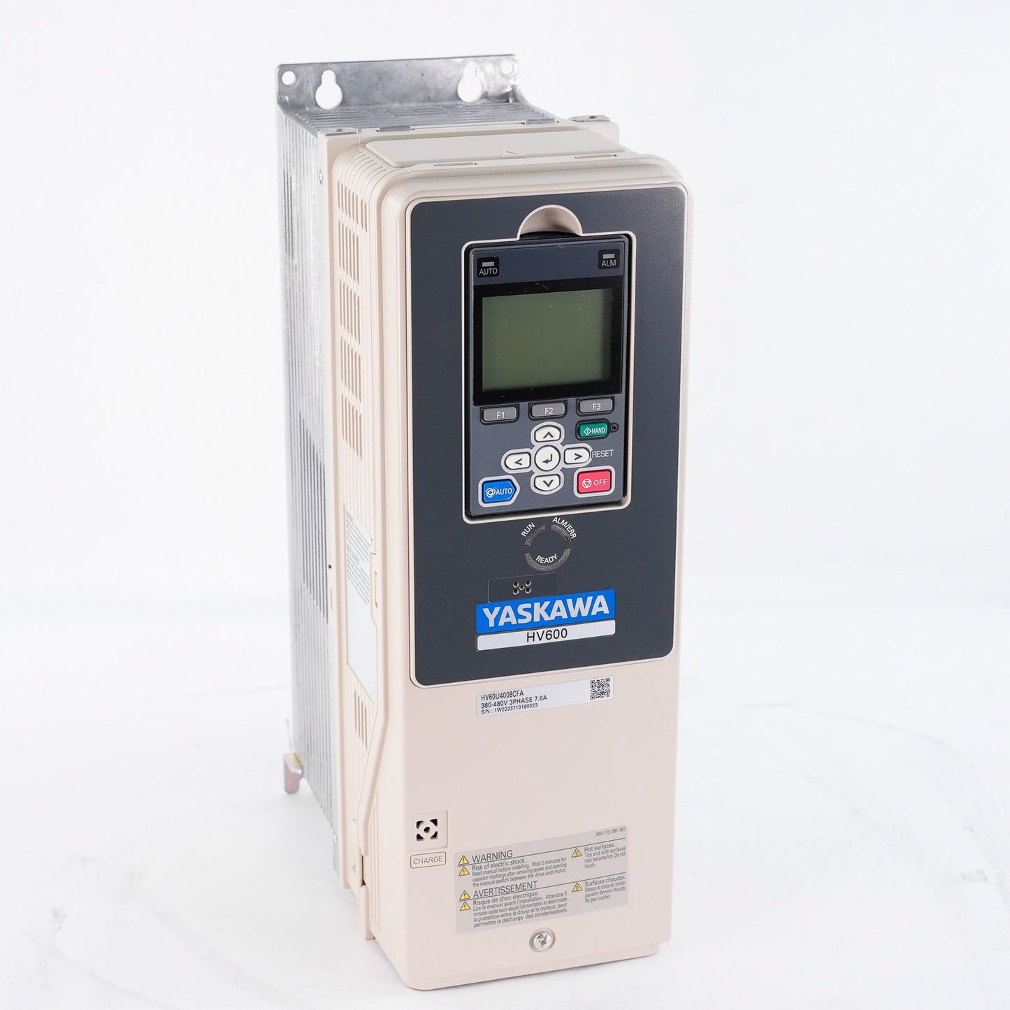 Yaskawa CIPR-HV60U4008CFAA-AAAAHA Rev A 480V 7.5A 5HP AC Drive - Open Box
