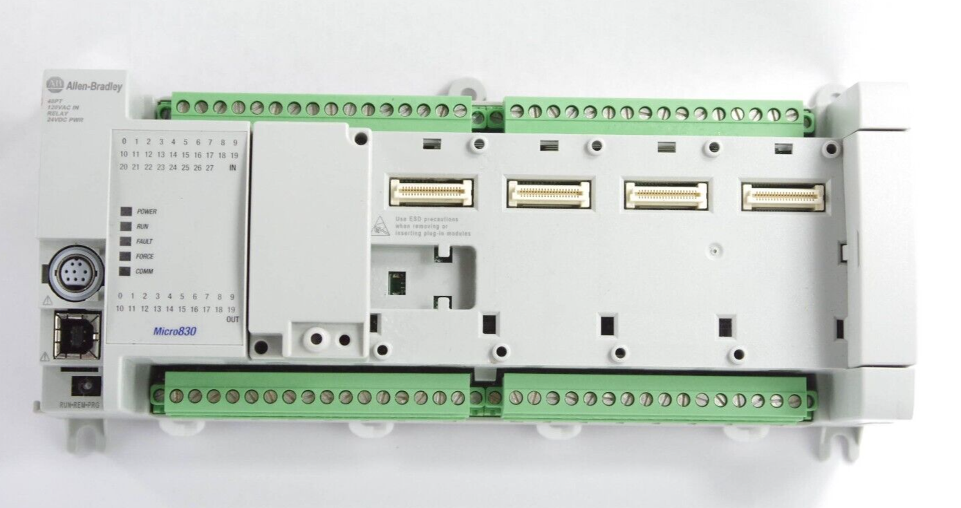 Allen Bradley 2080-LC30-48AWB / 2080LC3048AWB Ser A Micro830 48 I/O Controller