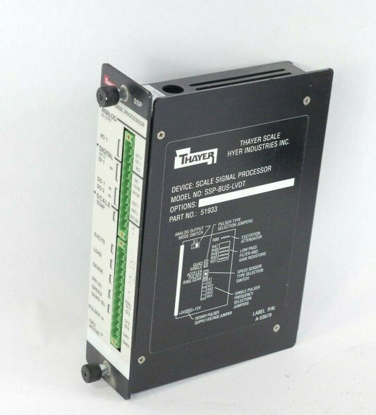 THAYER SCALE SIGNAL PROCESSOR 51933 SSP-BUS-LVDT