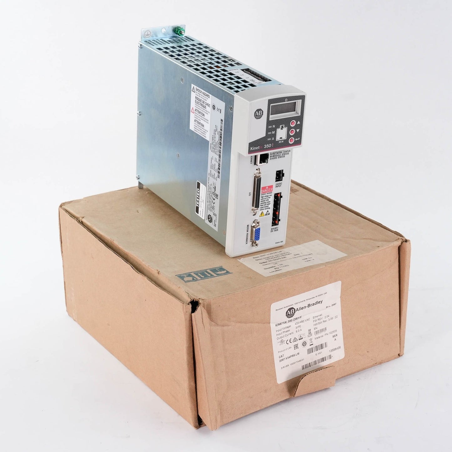 Allen Bradley 2097-V34PR6-LM Ser A Kinetix 350 Servo Drive 480V 2A - Open Box