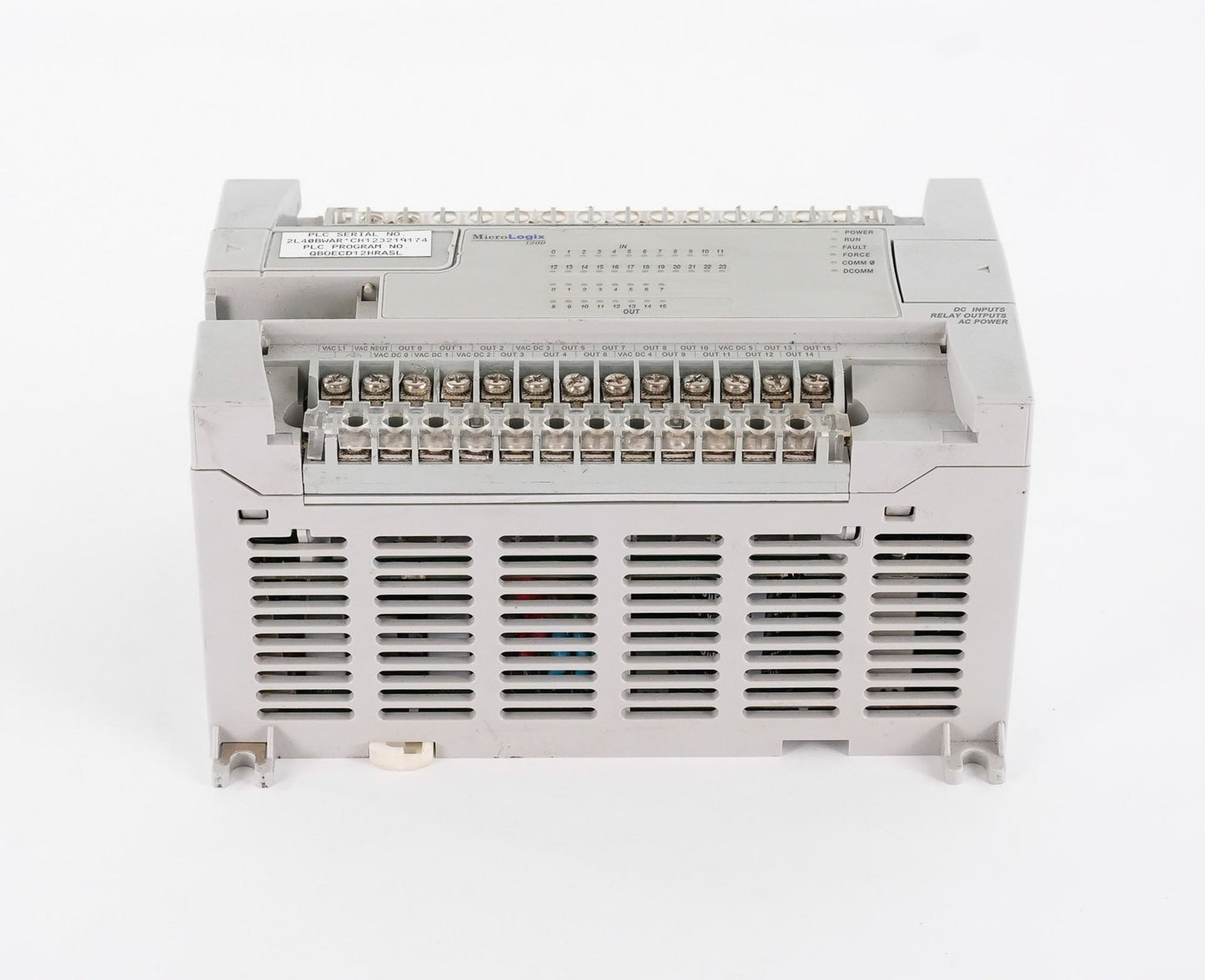 Allen Bradley 1762-L40BWAR /C FW 12 MicroLogix 1200 PLC Module 1762L40BWAR