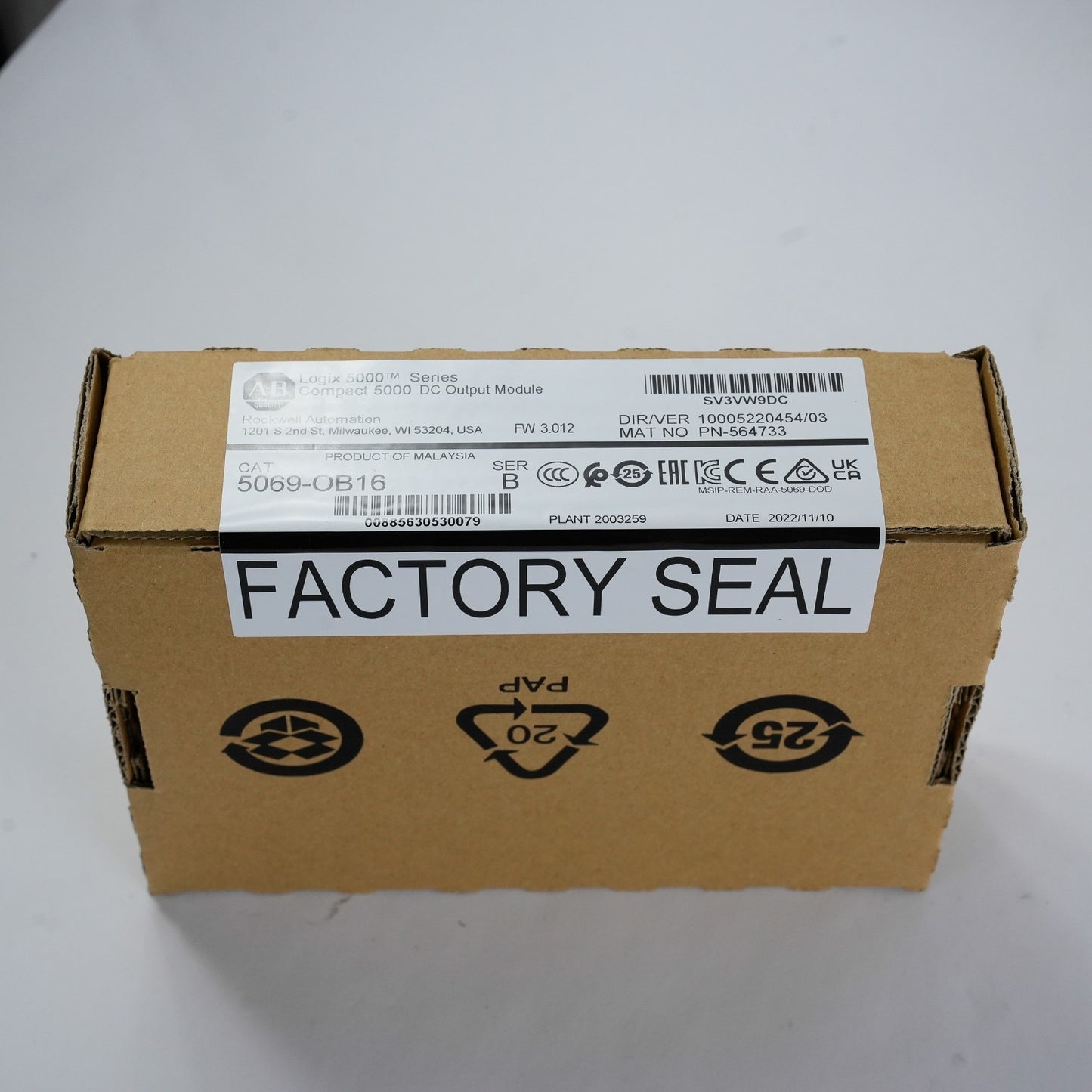 Allen Bradley 5069-OB16 /B Compact 5000 DC Output Module - Sealed Surplus