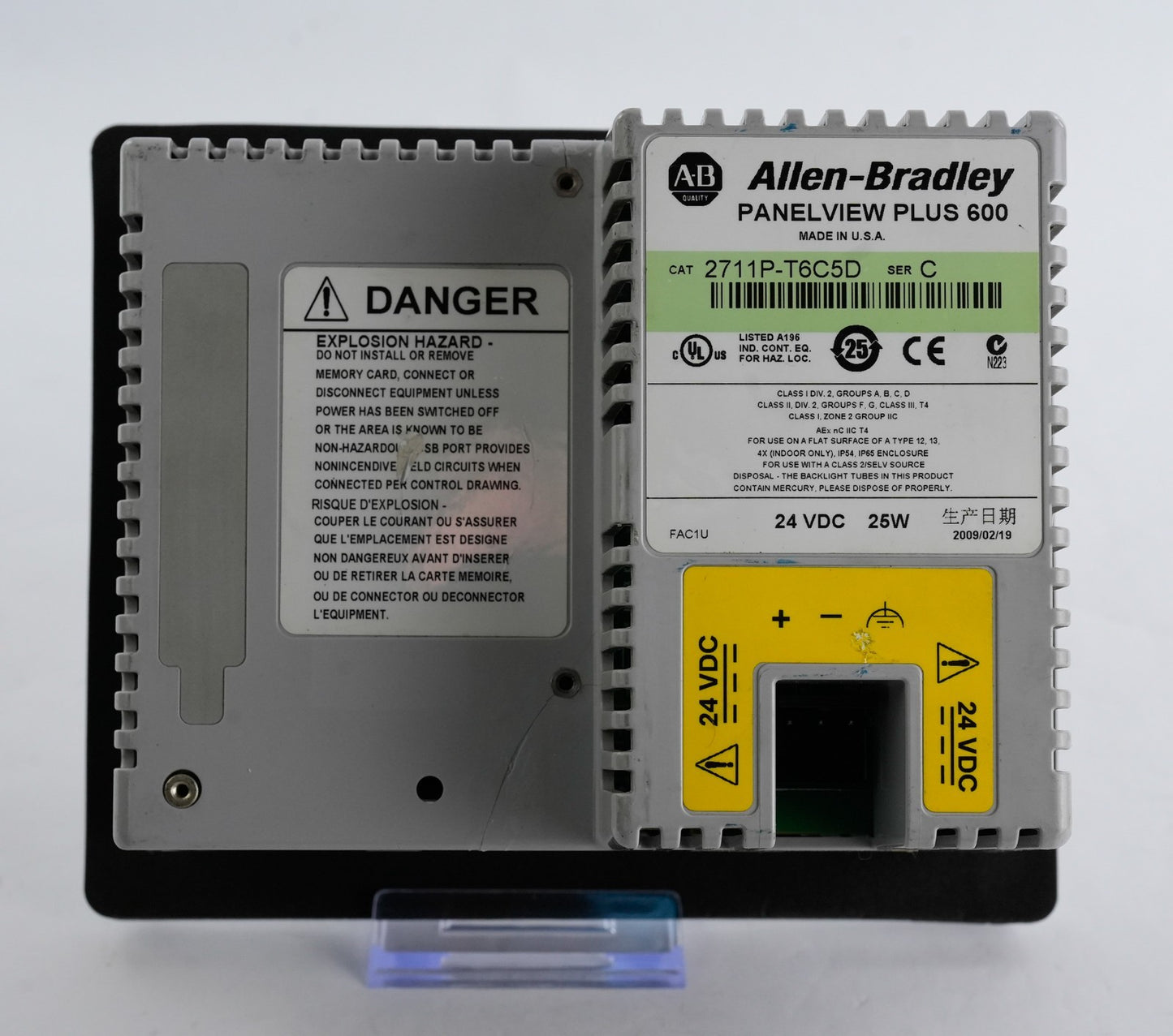 Allen Bradley 2711P-T6C5D /C PanelView Plus 600 Display Terminal 2711PT6C5D