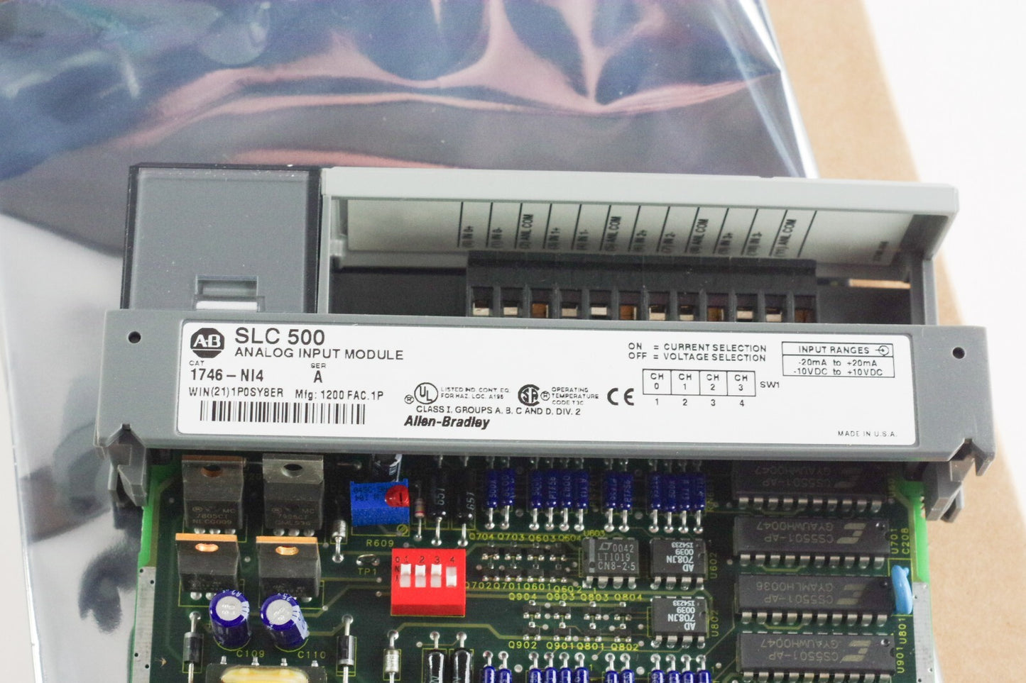 Allen Bradley 1746-NI4 /A SLC500 Analog Input Module - Refurbished & Repacked