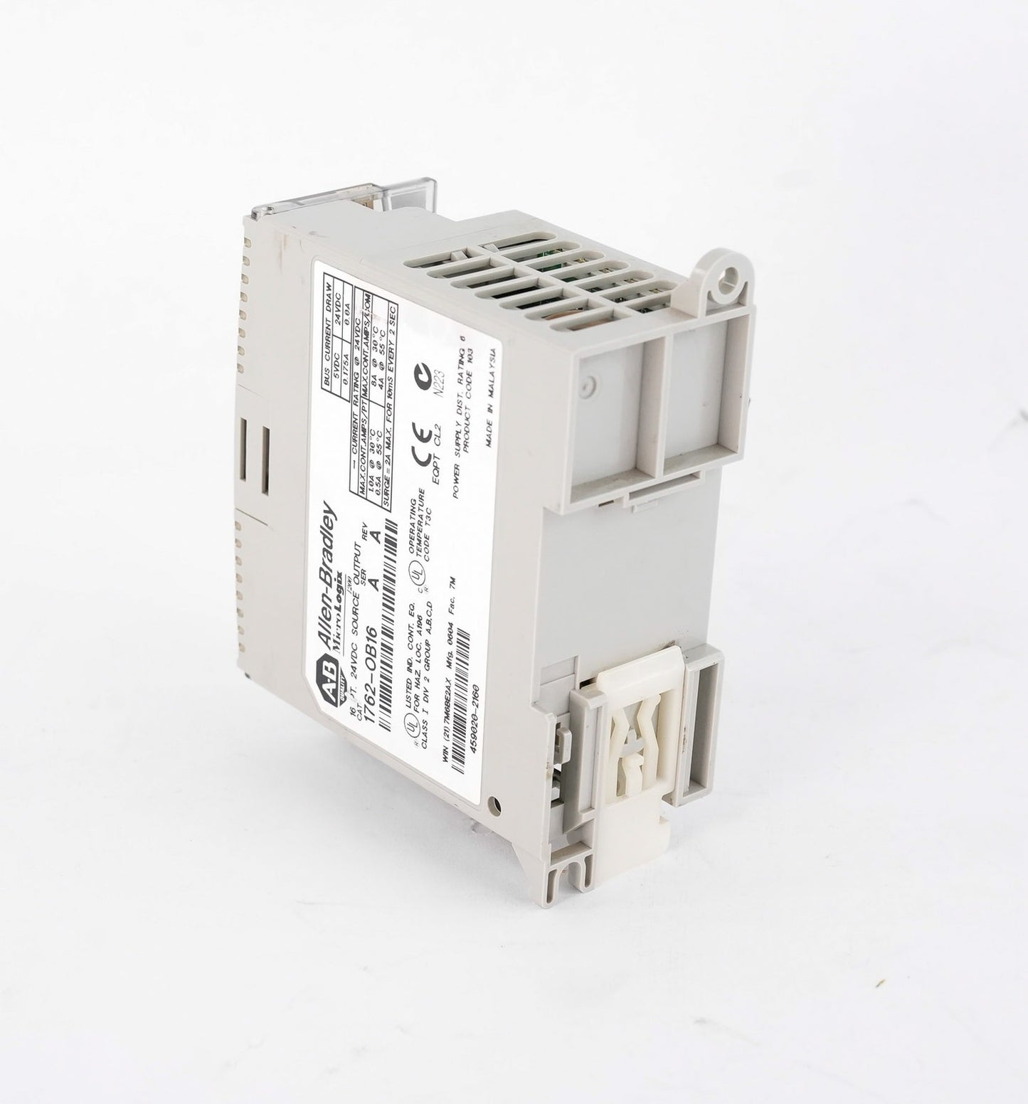 Allen Bradley 1762-OB16 /A MicroLogix 16-Pt 24VDC Digital Output Module 1762OB16