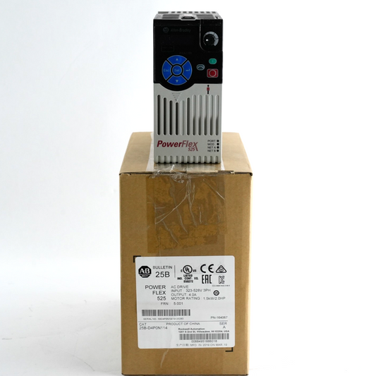 Allen Bradley 25B-D4P0N114 /A PowerFlex 525 1.5kW 2HP 480V 3-Phase - Open Box