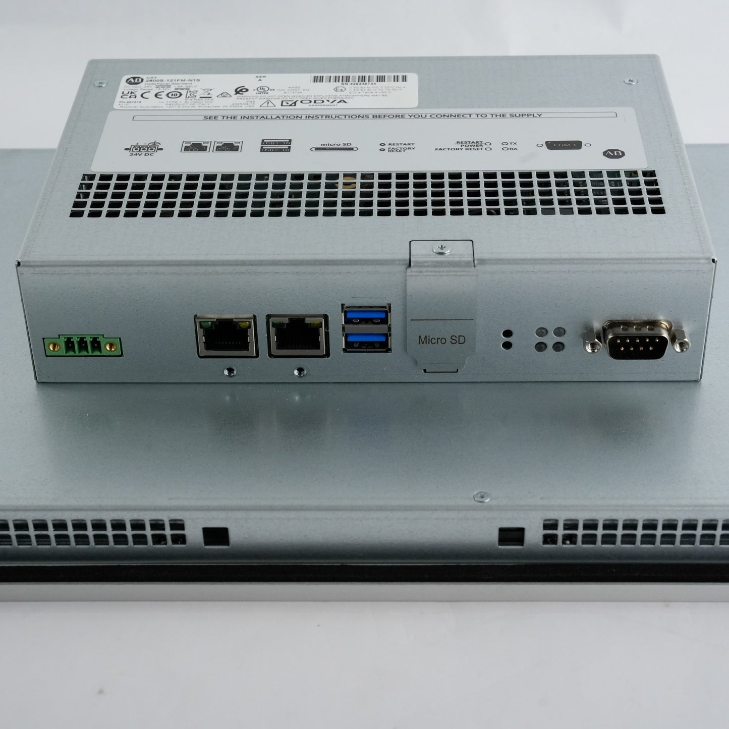 Allen Bradley 2800S-121FM-N1S /A Optixpanel Standard Terminal 2800S121FMN1S Open
