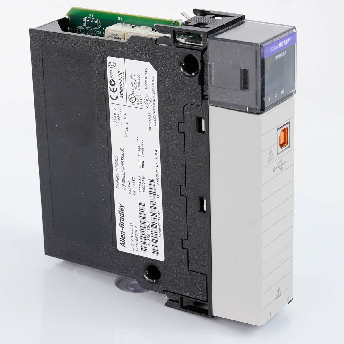 Allen Bradley 1756-EN3TR ControlLogix EtherNet/IP Dual Port Module 1756EN3TR
