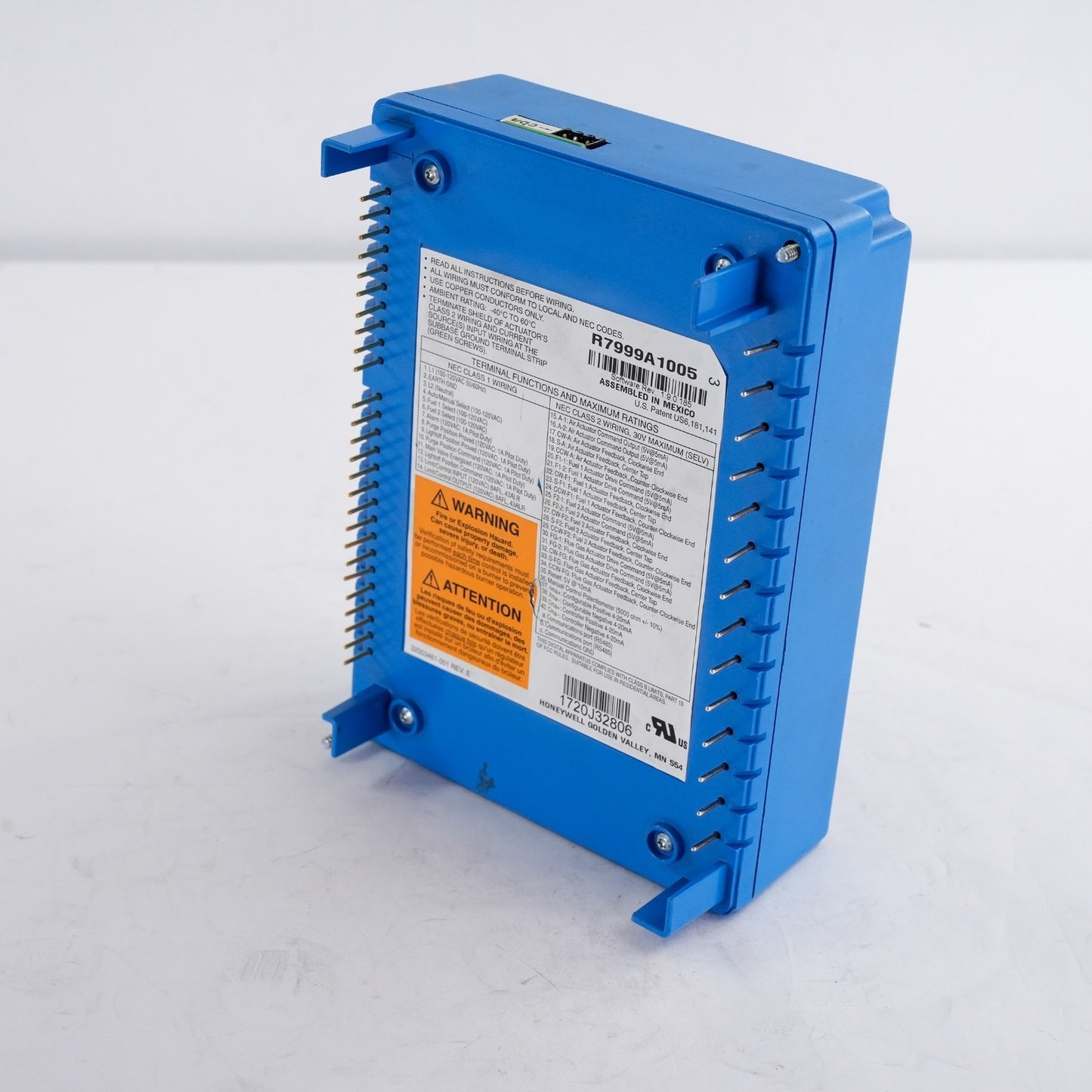 Honeywell CleaverBrooks R7999A1005 Fuel/Air Controller